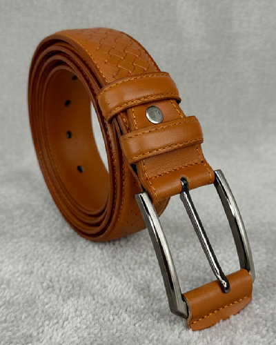 Leather Belt Pati Design- Brown